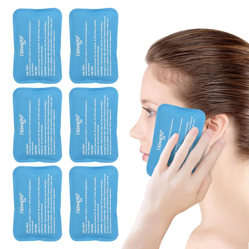 Mini Ice Packs, Reusable Cold Gel for Pain Relief, 6 Pack